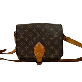LOUIS VUITTON Cultusiere MM Monogram Leather Shoulder Bag, Brown, 29580