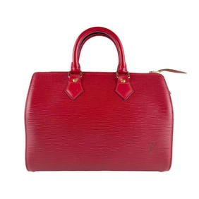 Louis Vuitton Epi Speedy 30 Handbag in Castilian Red, Leather, Women's, M43007 z7694