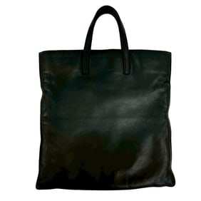 LOEWE logo engraved nappa all-leather tote bag, handbag, business black, 48685