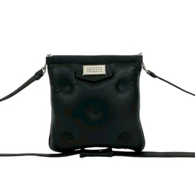 MAISON MARGIELA Glam Slam Leather Shoulder Bag/Pochette/Sacoche in Black 80252