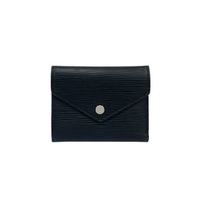 LOUIS VUITTON Louis Vuitton Portefeuille Victorine Epi Leather Tri-fold Wallet Noir 32892