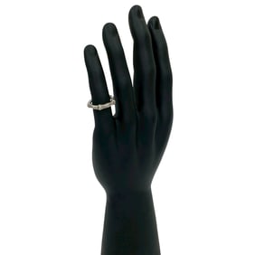 TIFFANY & Co. Tiffany Bamboo Motif Sterling Silver Ring, Size 10, 24173