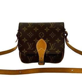 LOUIS VUITTON Cultusiere PM Monogram Leather Shoulder Bag, Brown, 22336