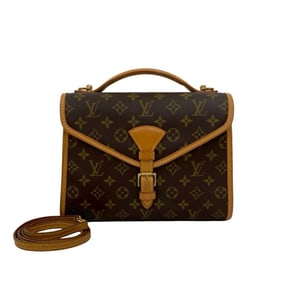 LOUIS VUITTON Bel Air Monogram Leather 2-Way Handbag/Shoulder Bag, Brown, 30658