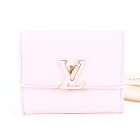 Louis Vuitton RFID-equipped Portefeuille Capucines Leather Tri-fold Wallet, Pink, Women's