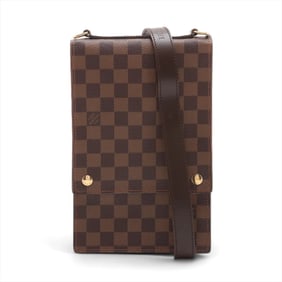 Louis Vuitton Damier Portobello N45271 Leather Messenger Shoulder Bag for Men