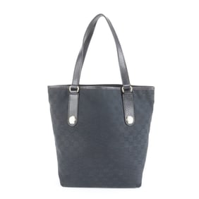 Gucci GG Canvas 153009 Leather Tote Bag Shoulder Black Men's
