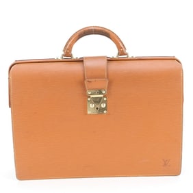 Louis Vuitton Epi Serviette Fermoir M54358 Leather Briefcase for Men