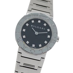BVLGARI Women's Watch, Brand: BVLGARI, 12P Diamond Quartz Movement, Stainless Steel, SS, BB26SS,