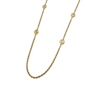 Christian Dior Dior Women's Gold Circle Logo Opera Necklace
