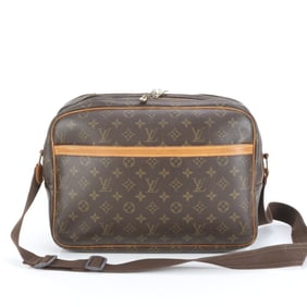 Louis Vuitton Monogram Reporter GM M45252 Leather Shoulder Messenger Bag for Men