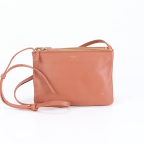 Celine Trio Leather Shoulder Bag Crossbody for Women