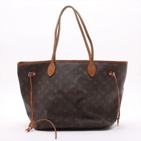 Louis Vuitton Monogram Neverfull MM M40156 Leather Tote Bag Shoulder for Women
