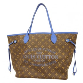 Louis Vuitton Tote Bag Monogram Ikat Flower Neverfull MM M40938 Grand Blue Women's