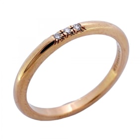 Tiffany Forever 3PD Ring, 18K Pink Gold with Diamonds, Size 12.5, Women's