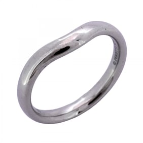 Tiffany ring with curved band, Pt950 platinum, size 14, for men