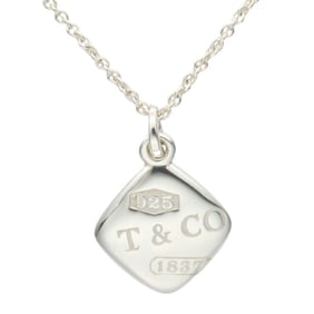 Tiffany & Co. 1837 Montage Cushion Necklace, 925 Sterling Silver, Approximately 5.5g, Women's.