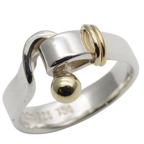Tiffany & Co. Hook Eye Ring, SV925 18K Yellow Gold, Approx. 4.2g, Silver and Gold Combination,