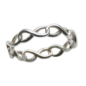 Tiffany & Co. Infinity Ring, SV925, approximately 1.29g, Silver, Women's