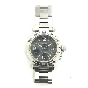 CARTIER Pasha C Meridian Big Date Automatic Watch W31049M7, Stainless Steel, Women's, Silver