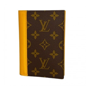 Louis Vuitton Monogram Macassar Couverture Passport NM M12827 Saffron Yellow Men's Case P1696864