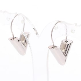 Louis Vuitton Essential V Earrings, Stainless Steel, Silver, M63199