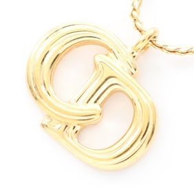 Christian Dior Dior CD logo necklace, gold-plated, for women.