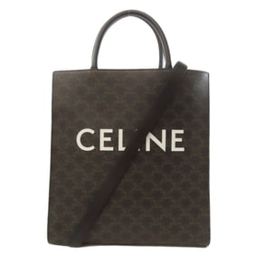 Celine Vertical Cabas Triomphe 2-Way Tote Bag PVC Women's