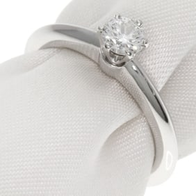 Tiffany Solitaire Diamond Ring in Platinum PT950 for Women