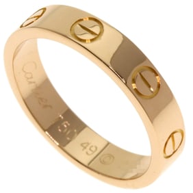Cartier Mini Love Ring #49, 18K Pink Gold, Women's