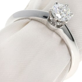 Tiffany Solitaire Diamond Ring in Platinum PT950 for Women