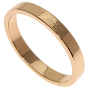 Cartier Flat Band #58 Ring, 18K Pink Gold, Women's