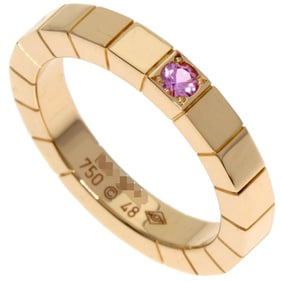 Cartier Lanier 1P Sapphire #48 Ring in 18K Pink Gold for Women