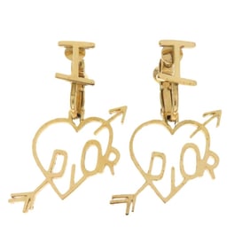 Christian Dior Heart and Arrow Earrings in Metal for Women