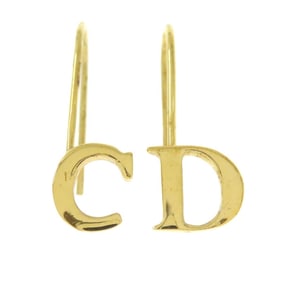 Christian Dior CD logo earrings in metal for women