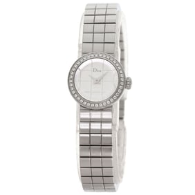 Christian Dior CD040111 La D de Watch, Stainless Steel with Diamonds, Women's