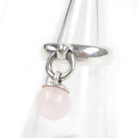 TIFFANY & Co. Tiffany Balloon Ring, SV925 Quartz, Silver, with Box and Dust Bag, Weight 5.3g,