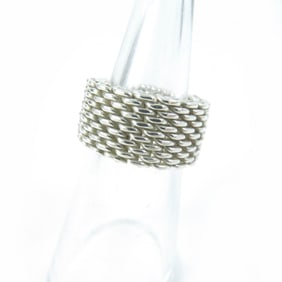 TIFFANY & Co. Tiffany Somerset Ring, AG925 Silver, with Dust Bag, Weight 7.9g, Women's