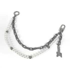 LOUIS VUITTON M02606 Double-Strand Bag Charm Chain Belt, Pearl Chain, Accessory, Charm, Wallet Belt