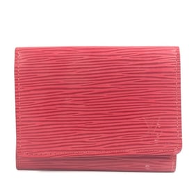 LOUIS VUITTON M5658E Epi Envelope Carte de Visite Bifold Business Card Case, Pass Leather, Castilian