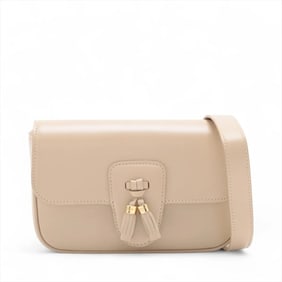 Celine Tassels Leather Waist Bag, Beige, Pouch, Body Shoulder Women's
