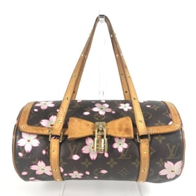 LOUIS VUITTON M92009 Monogram Cherry Blossom by Takashi Murakami, Papillon Tote Bag, Shoulder