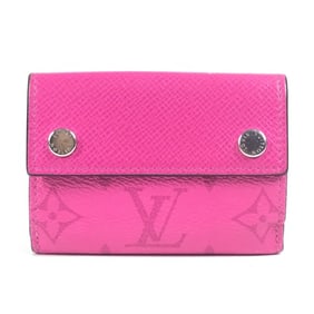 LOUIS VUITTON M30773 Taiga Rama Discovery Compact Wallet, a tri-fold wallet in leather and Monogram