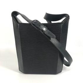 LOUIS VUITTON M80161 Epi Leather Bucket Shoulder Bag in Black, Leather, Women's