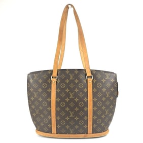 LOUIS VUITTON M51102 Monogram Babylon Tote Bag, Shoulder Canvas, Brown, Men's/Women's