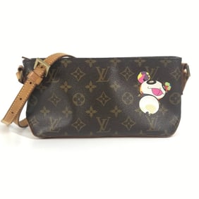 LOUIS VUITTON M51241 Monogram Panda Trotter Pochette Mini Bag, Crossbody Shoulder Canvas, Women's,