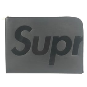 LOUIS VUITTON M67754 Epi Leather Supreme Pochette Jour GM Black Clutch Bag, Men's, Noir