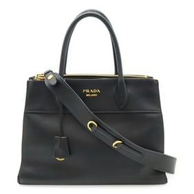 PRADA Paradigm Handbag/Shoulder Bag in Saffiano Leather, Nero Black, 1BA102, Purchased at a Japanese