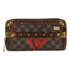 LOUIS VUITTON Transformed Damier Zippy Wallet Trompe L'oeil Round Long M63490