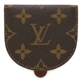 LOUIS VUITTON Monogram Porte Monnaie Cubetto Coin Case Wallet Purse M61960